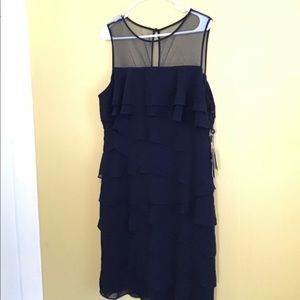 AP tiered ruffled party dress